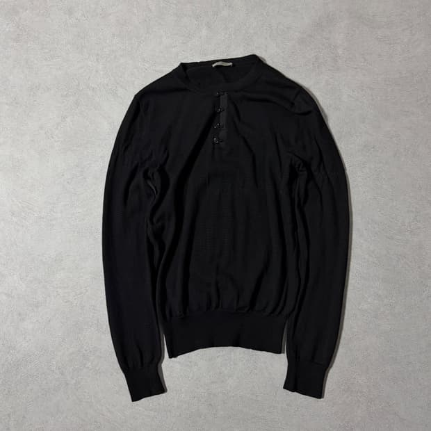 08AW 디올옴므 울 헨리넥 니트