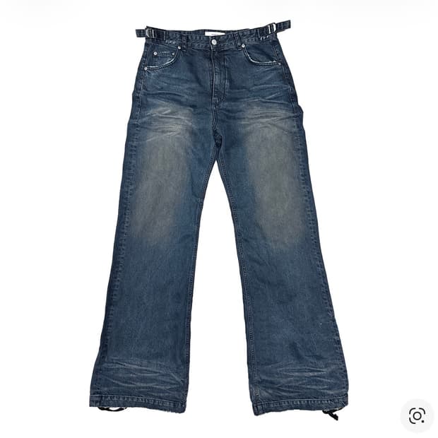 1) 논노드 젠 더티 오일 워시드 데님 팬츠