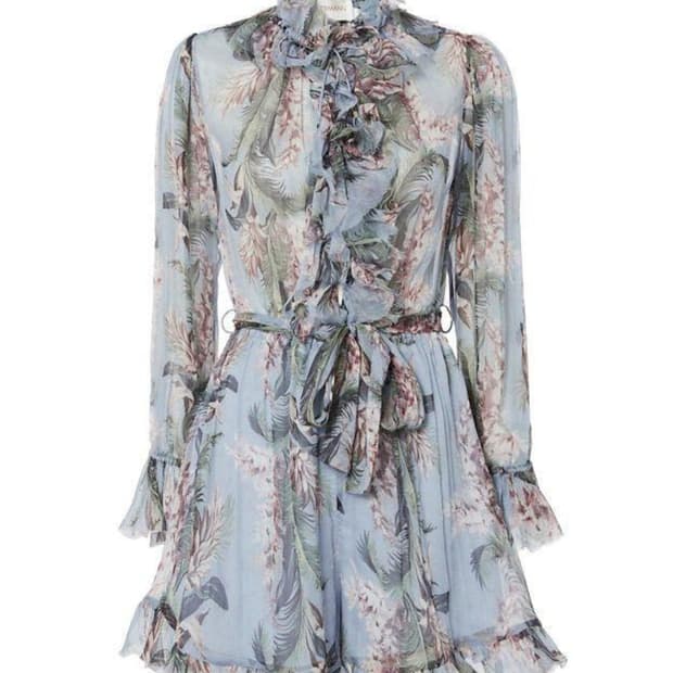 짐머만 실크100 블루 점프수트 M(55-66)