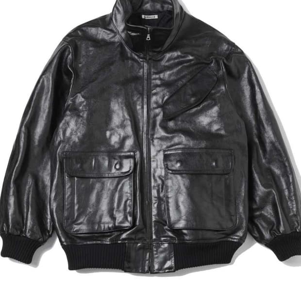 25AW오라리 LAMB LEATHER ZIP BLOUSON 블랙 4사이즈