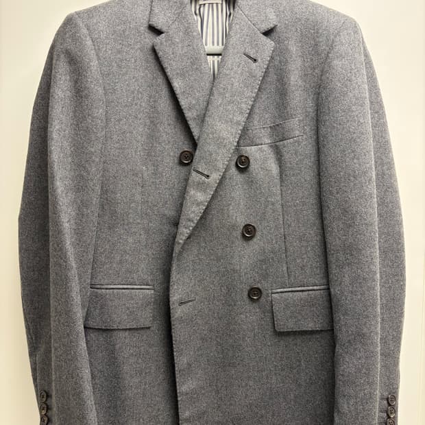 톰브라운 울 더블 브레스티드 수트 셋업