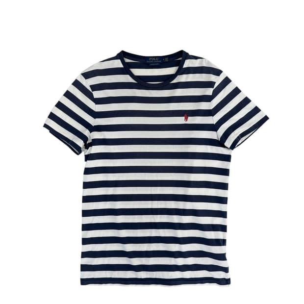 폴로 스트라이프 반팔 티 man m