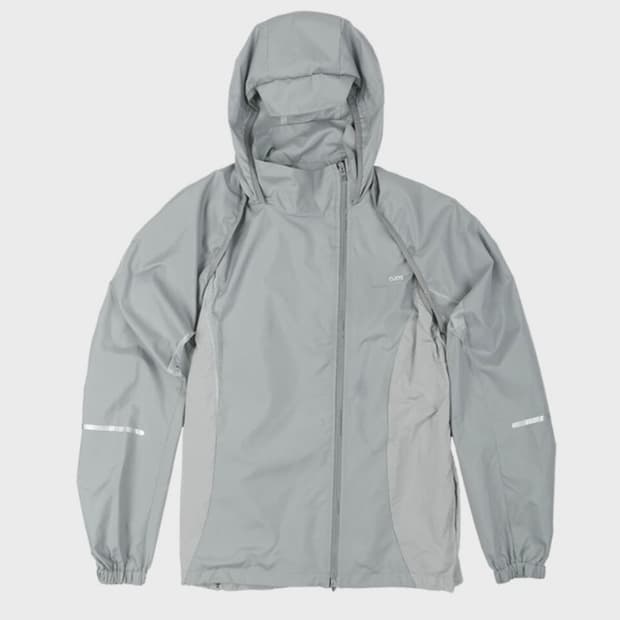 오호스 세퍼레이블 바람막이 그레이 윈드브레이커