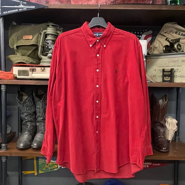 90s 폴로 랄프로렌 블레이크 핏 코듀로이 셔츠 N412