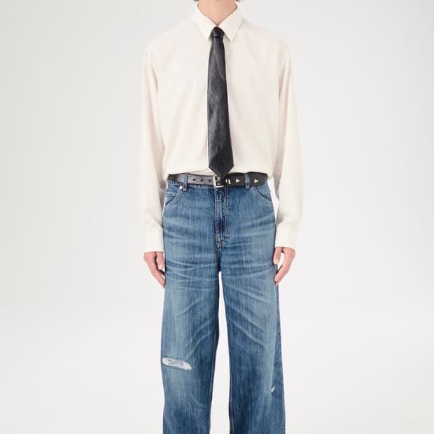 아워레가시 레더 넥타이 