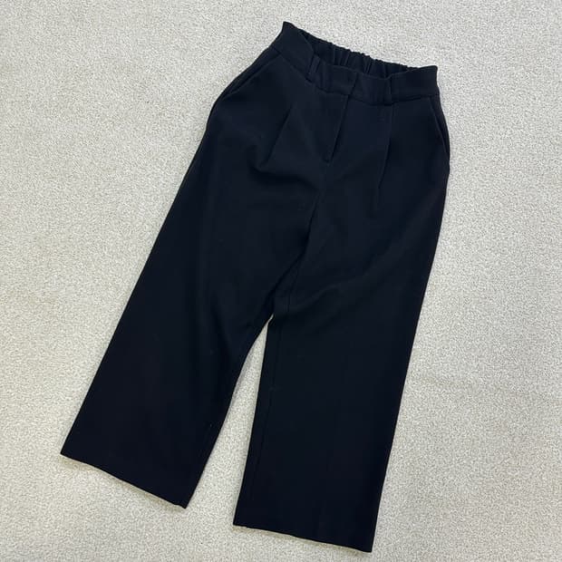 S 하프인치 여성 블랙 바지 0319D