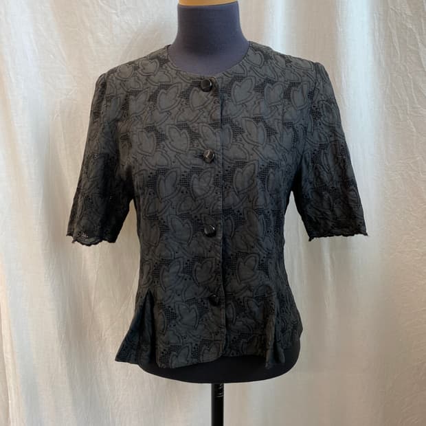 블랙 반팔 자켓(M)