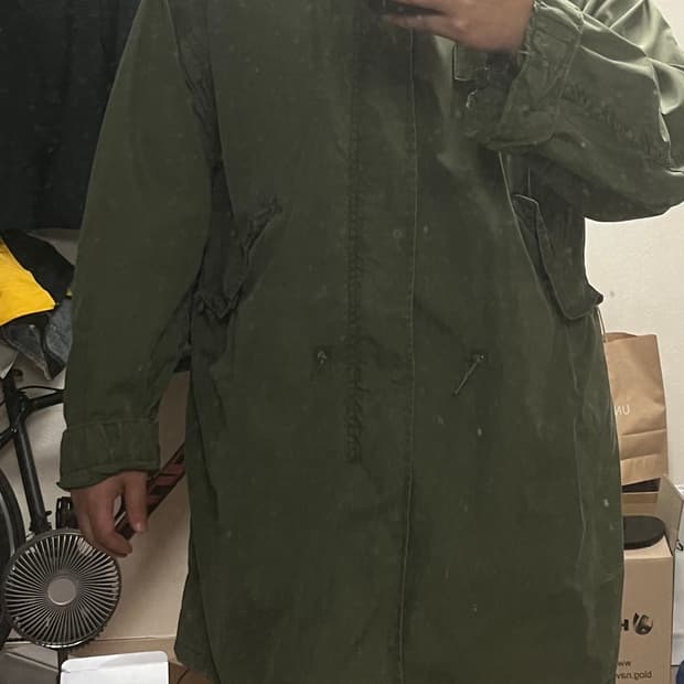 CENTRE MFG 70s 오리지널 미군 m65 피쉬테일 개파카