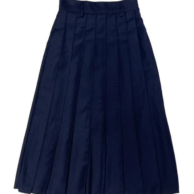 Navy pleats skirt