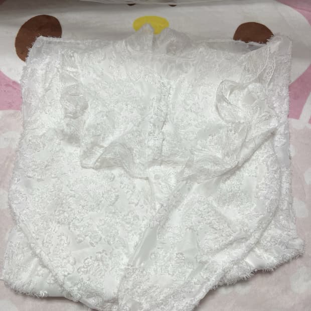 화이트 레이스 자수 롱 원피스