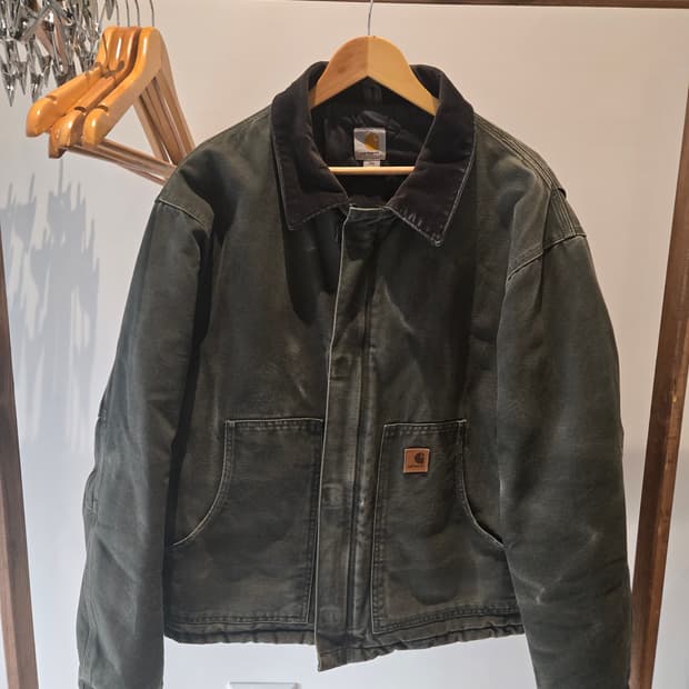 빈티지 칼하트 오리지널 J22 모스그린 XXL