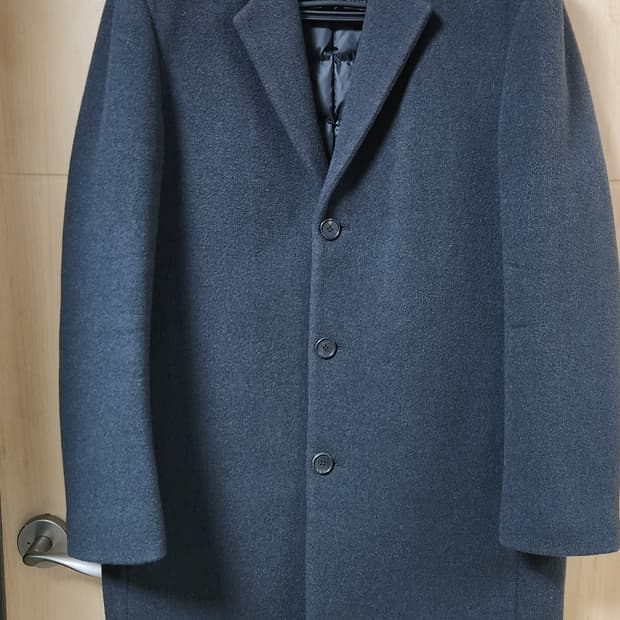 남성 클럽모나코 캐시미어 혼방 덕다운 퀄팅 코트 넉넉 105