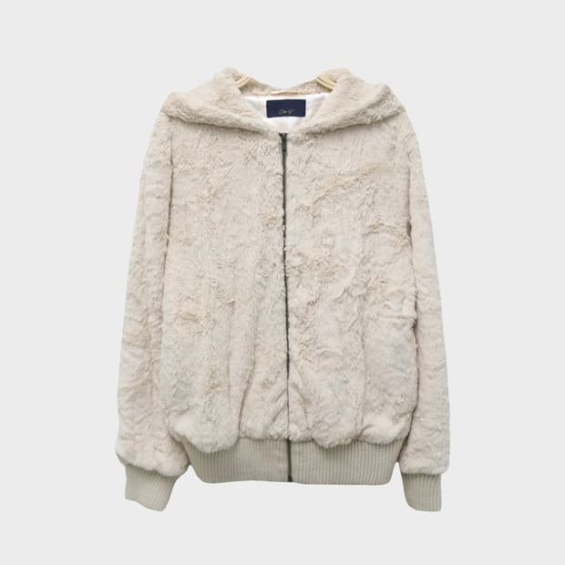 2top 퍼 y2k 후드 집업 자켓