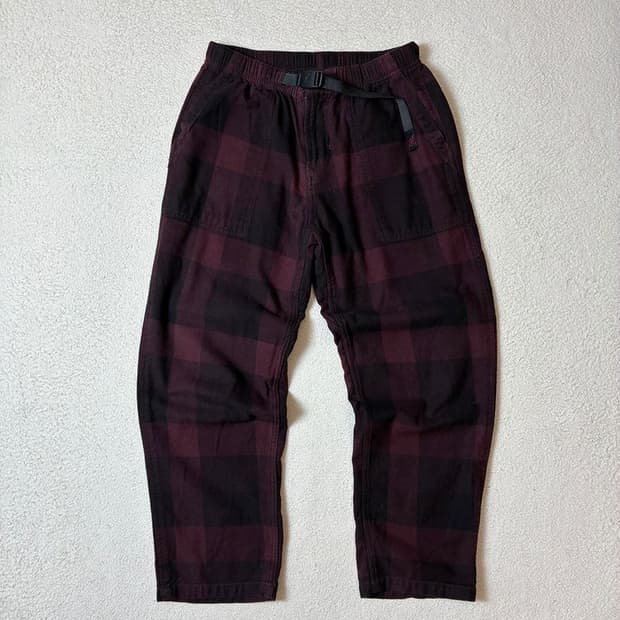 그라미치 18FW 넬 체크 루즈 테이퍼드핏 팬츠 PN7736