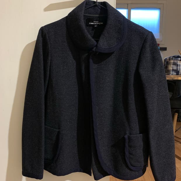 comme des garcons tricot wool jacket