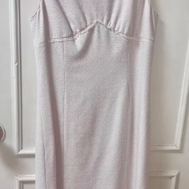 빈티지 핑크 미디 원피스