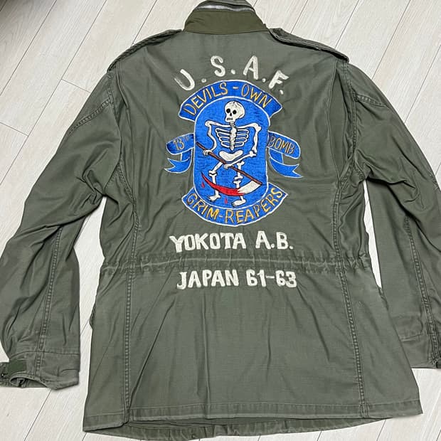 US ARMY 야상 M65필드자켓 세이지그린 M사이즈추정