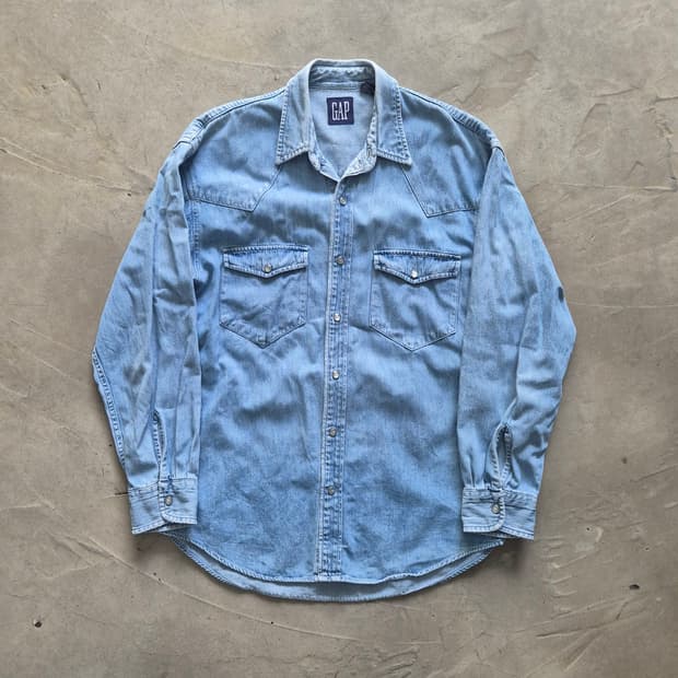 90's Old Gap 올드갭 웨스턴 데님셔츠