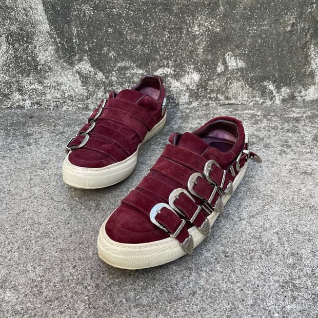 [38] TOGA 버건디 스웨이드 스니커즈 (240~245)