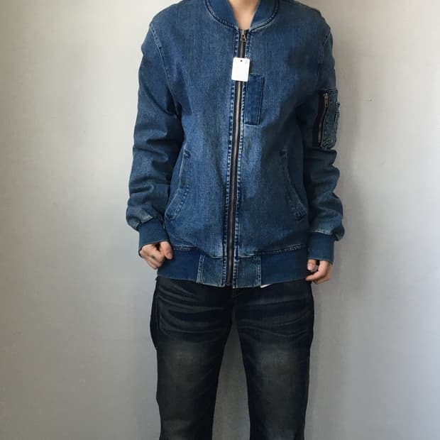 Denim bomber jacket