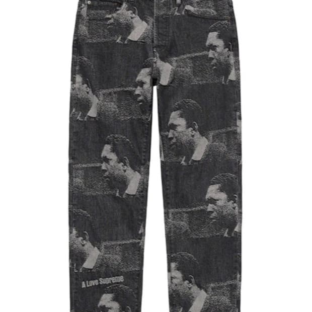 (30)슈프림 21FW John Coltrane 데님 진 블랙