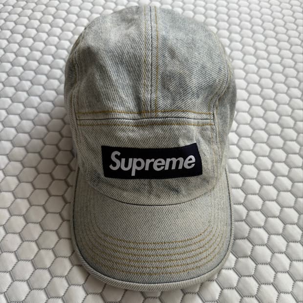 Supreme 슈프림 캠프캡 워시드 블루