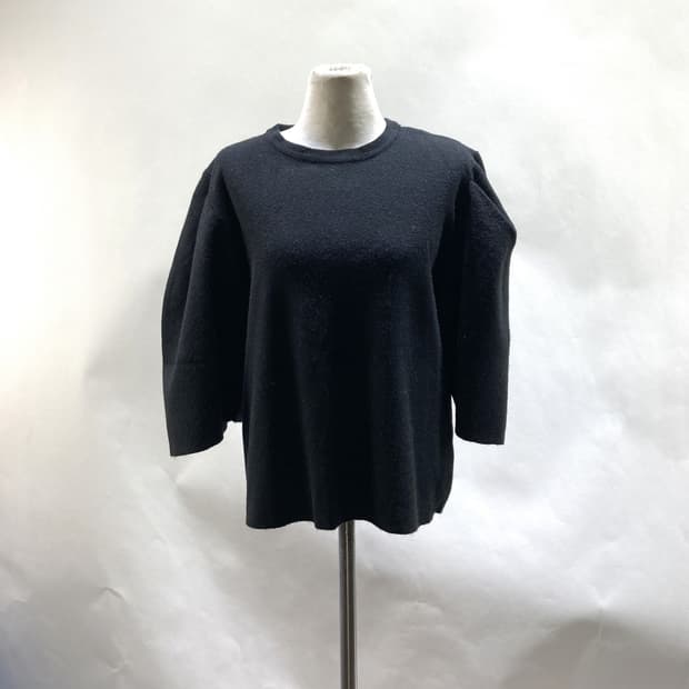 TANK GIRL 여성퍼프니트티셔츠 블랙 55-77 