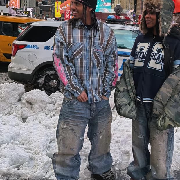 브로큰플래닛 broken planet 더블니 데님 팬츠