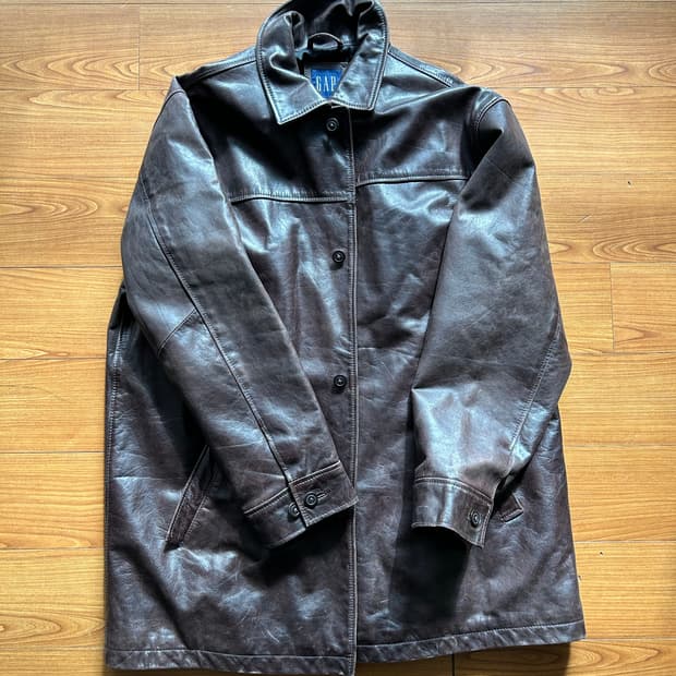올드 갭 레더 카코트 xxl