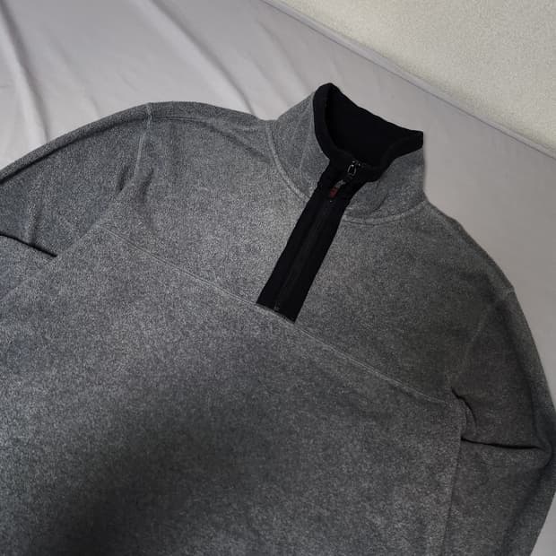 90's 미국빈티지 🇺🇸 STRUCTURE 오버핏 반집업 플리스 XL