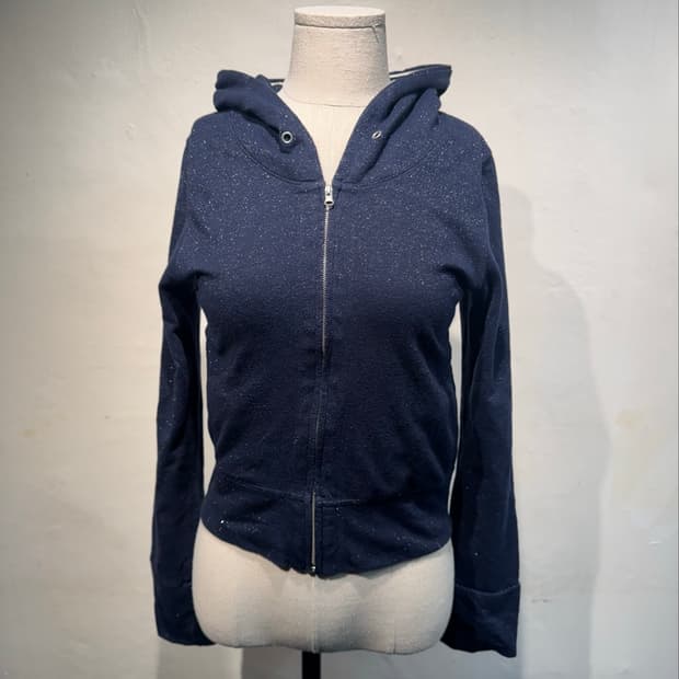W closet  GLITER HOOD ZIP UP 