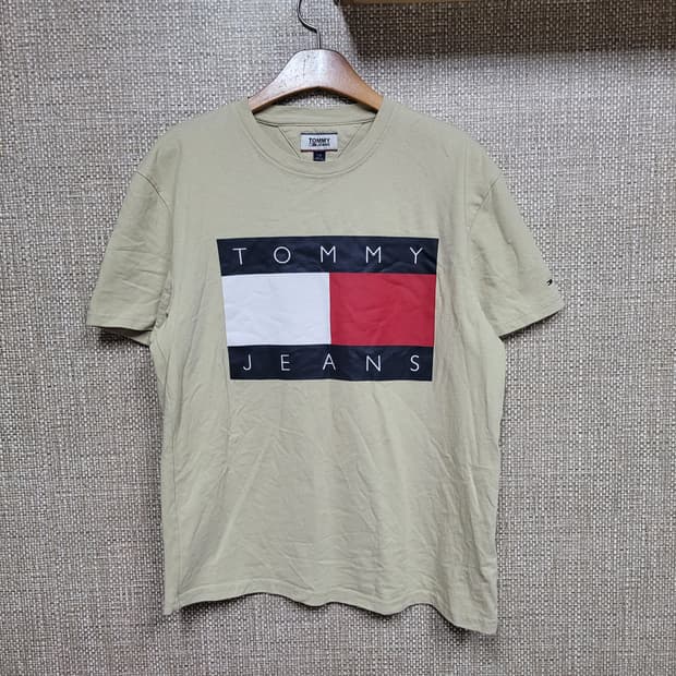 L 100사이즈 타미 진스 빅로고 반팔티셔츠