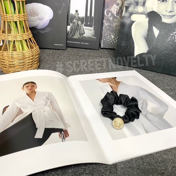 샤넬 진주 CC로고 헤어슈슈