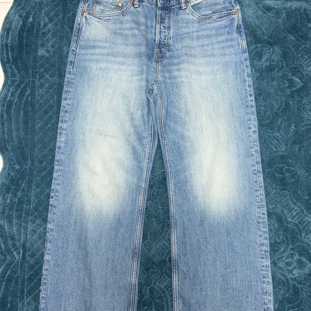 H&M 스트레이트 루즈 핏 진 33