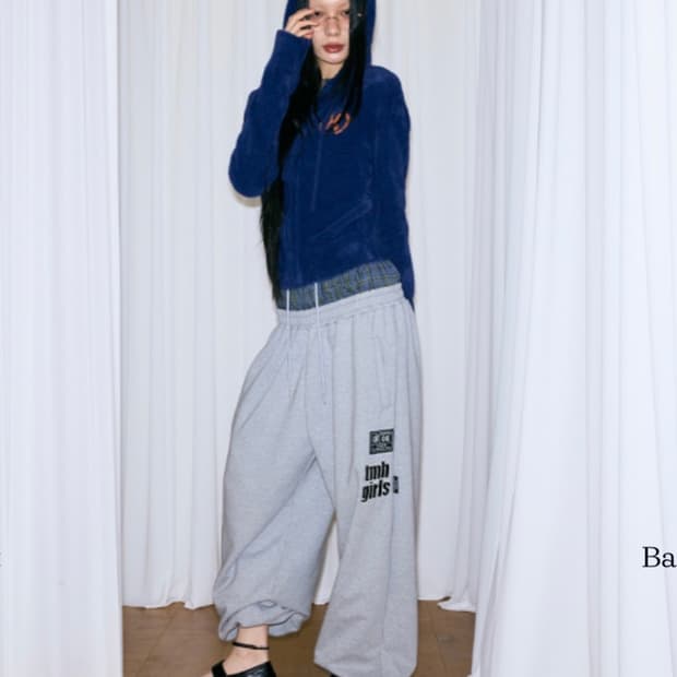 더미스테리어스호텔 레이어드 스웻 팬츠 (있지 유나 착용)