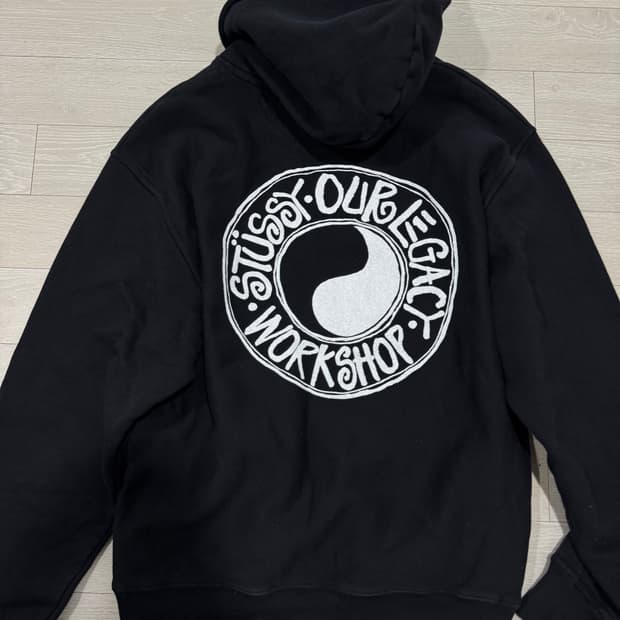 [L] 스투시 아워레가시 워크샵 피그먼트 후드티