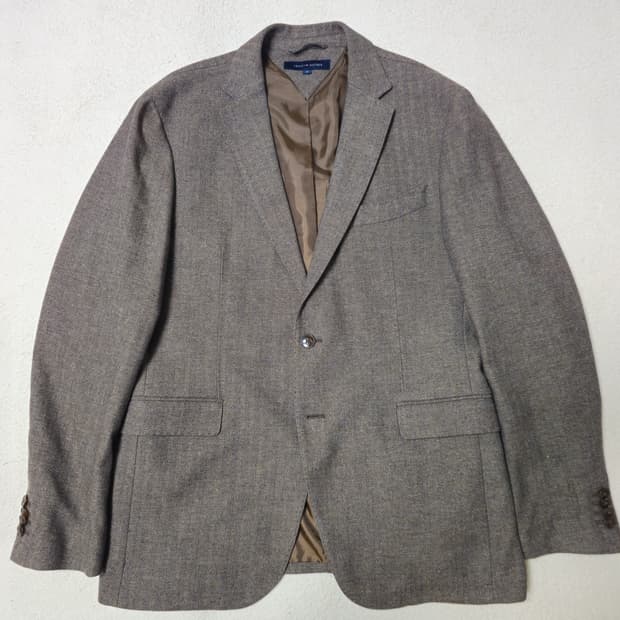 XL 타미힐피거 헤링본 브라운 블레이저 자켓