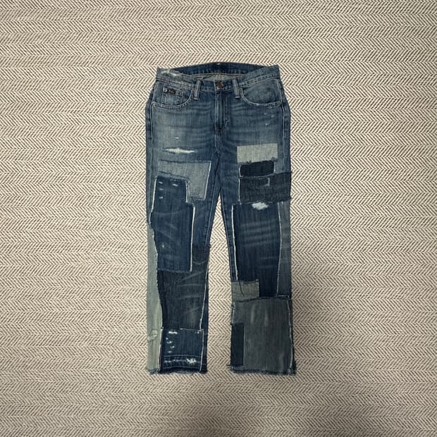 POLO RALPH LAUREN patchwork denim jeans