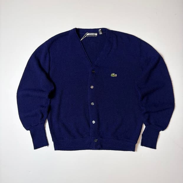 라코스테 미니멀 아크릴 니트 가디건 PN9385