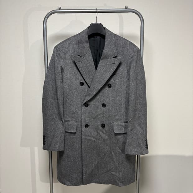 maatee&sons 마티앤선즈 캐시미어 헤링본 체스터 코트