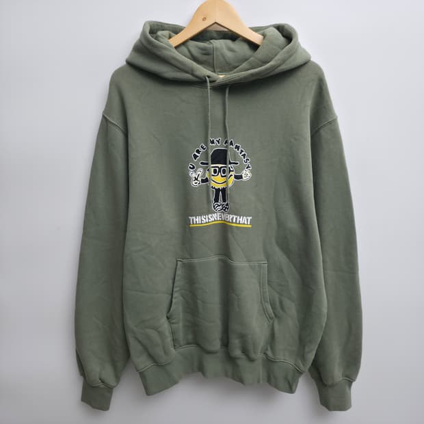 [L] 디스이즈네버댓 카키 후드티