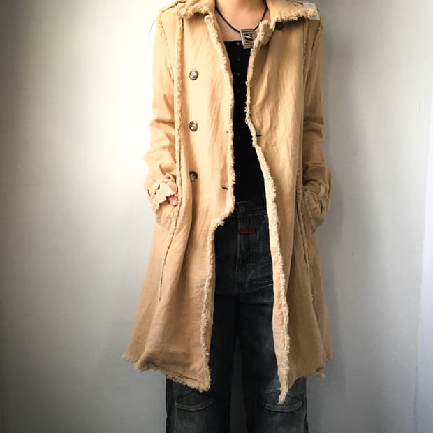 Benetton grunge point belted jacket