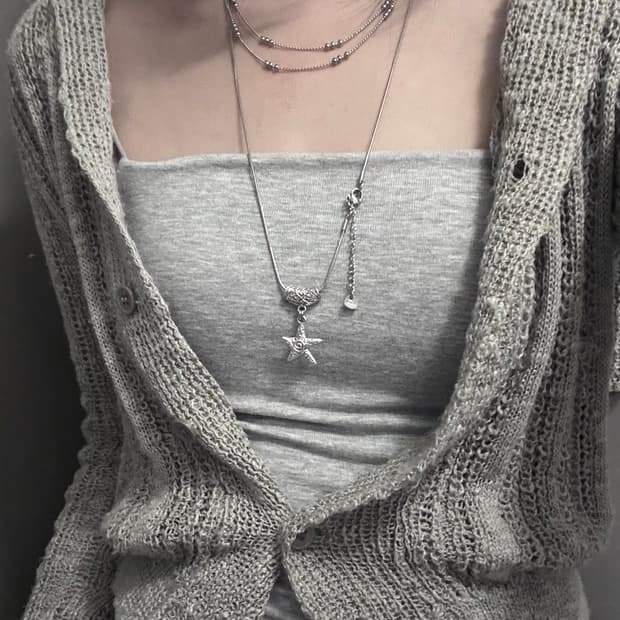 Star Ball Chain Necklace