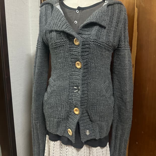 replay 니트 가디건