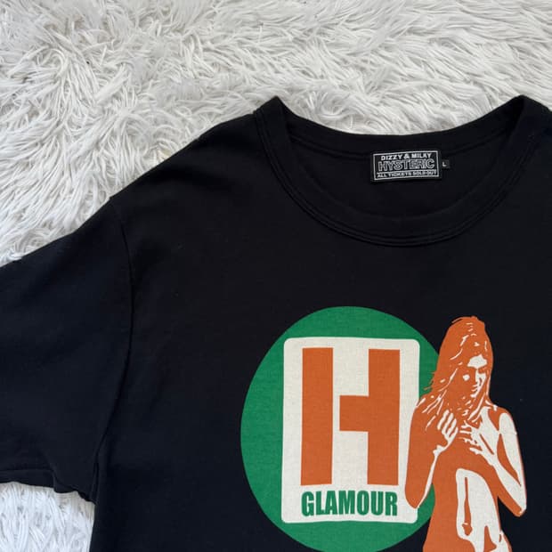 HYSTERIC GLAMOUR 일본빈티지 반팔 히스테릭글래머 빈티지반팔