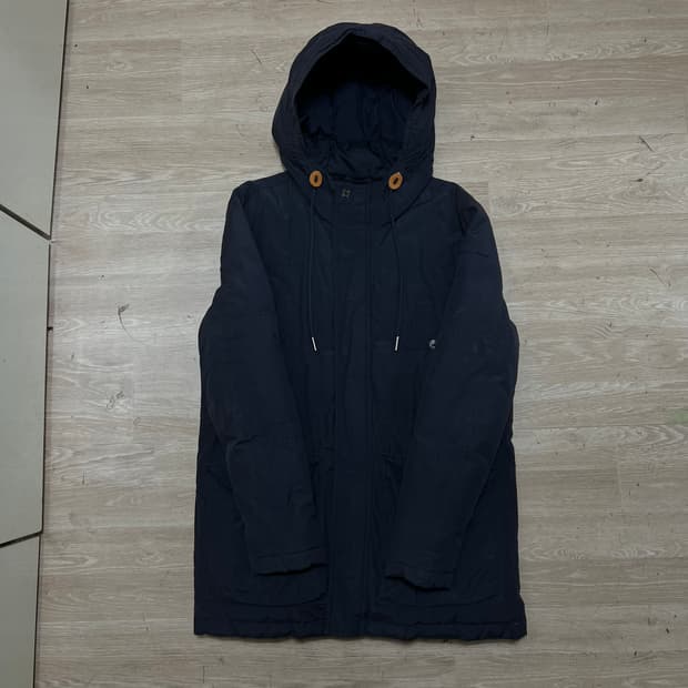 캘빈클라인 진스 덕다운 후드 파카 야상패딩 점퍼 [네이비] L/100