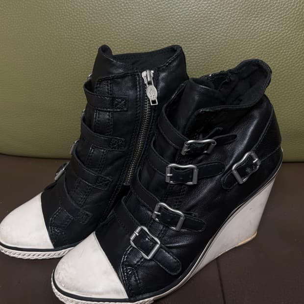 Ash 아쉬 웨지 부츠 38 size