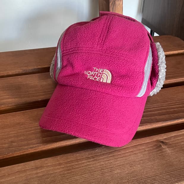 노스페이스 트루퍼햇 군밤모자 귀도리 핑크