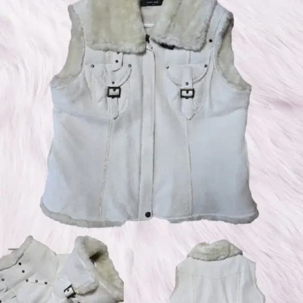 vintage 빈티지 털조끼 무스탕 보헴서 쓰리타임즈 스컬프터 플노팔