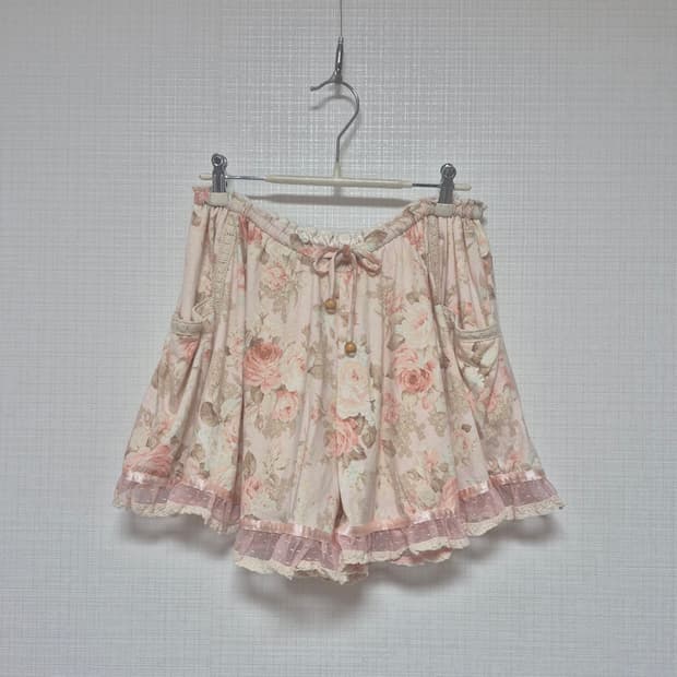 리즈리사 수선템 핑크 플로럴 스카팡